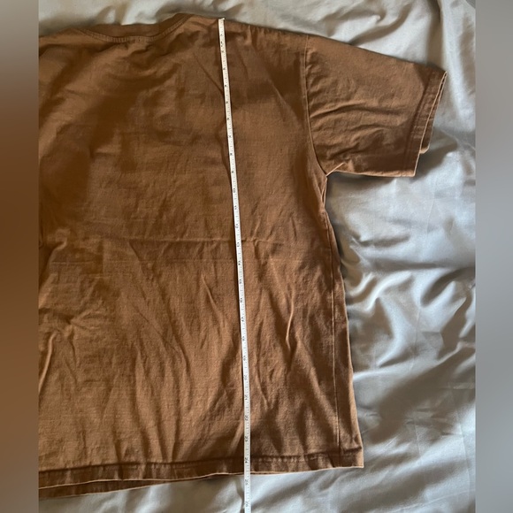 Unisex brown graphic t-shirt - Picture 4 of 4